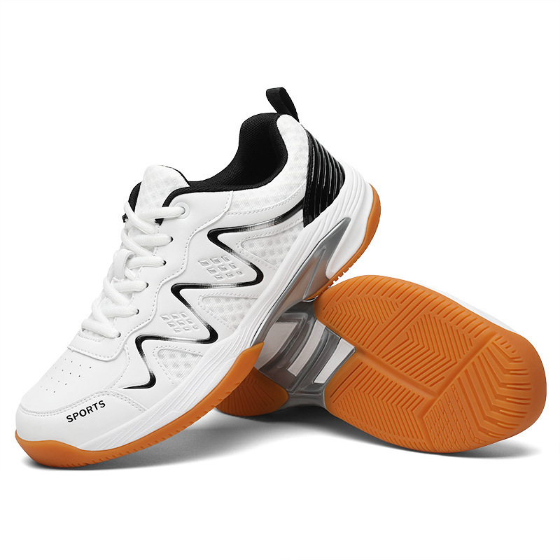New Lightweight Low-Top Badminton Shoes, Fashionable Men's and Women's Casual Sports Shoes, Thick-Soled Tennis Shoes, Table Tennis Shoes