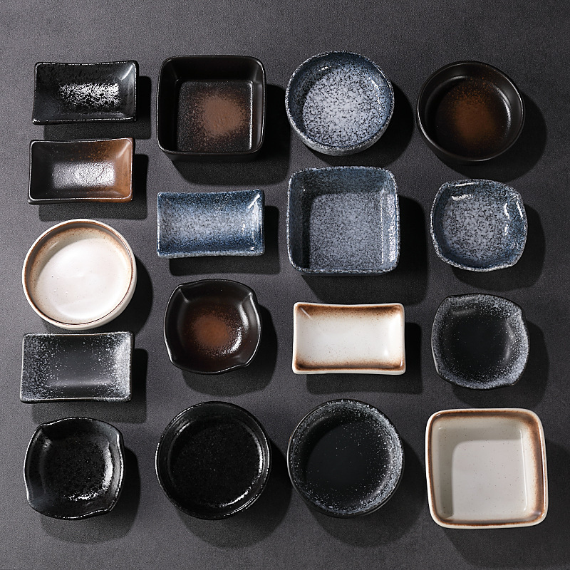 Japanese Style Flavor Dish Ceramic Seasoning Dish Sauce Dish Ins Household Creative Dish Tableware Noodles Bowl