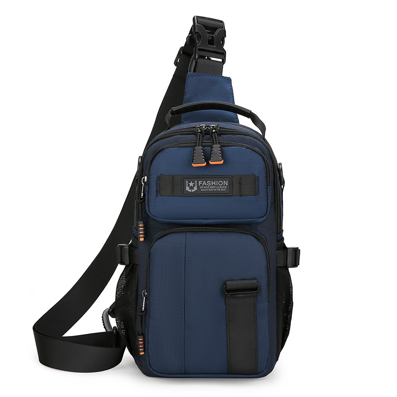 Nuevo bolso de pecho casual para hombres, función deportiva al aire libre, personalidad, mochila de hombro, mochila portátil de gran capacidad.