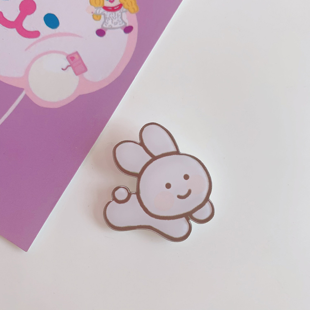 Tengyi ins viento lindo de dibujos animados acrílico cachorro broche insignia al por mayor ropa bolso colgante joyería pin