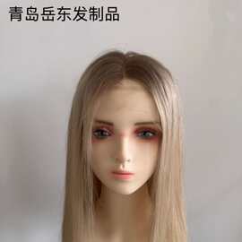 青岛工厂全手织医疗硅胶头套全手织工艺蓬松真发