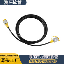 黑色测压软管1 PCS液压压力测试软管2.0m/6FT测试连接点厂家供应