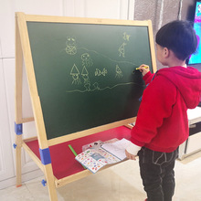 儿童双面画板双面美术书写绘画磁性可升降小孩家用教学画画写字板