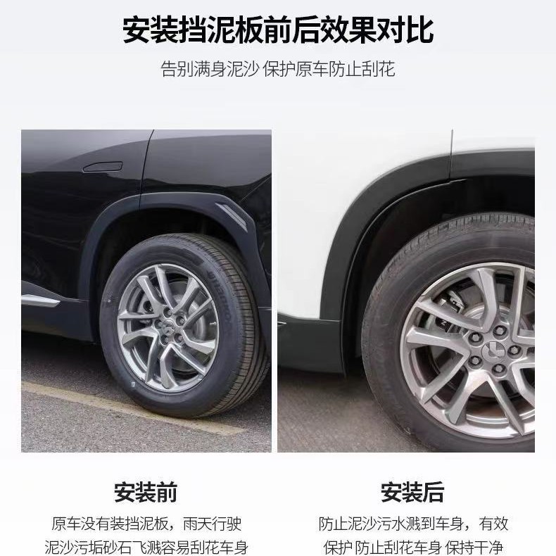 Adecuado para 2025 Weilai Firefly Revestimiento de puerta trasera Guardabarros Accesorios especiales Guardabarros