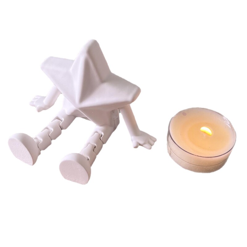 天使五角星雪人摆件模具天使人偶香薰蜡烛石膏模具圣诞系列摆件|undefined