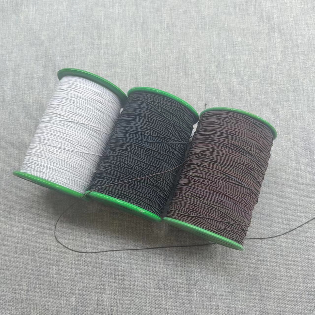 42#包覆纱弹力线-彩色0.5MM包纱线-黑色白色包芯弹力线