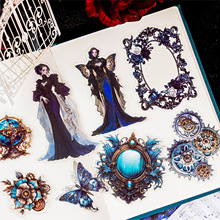 陌墨多材质贴纸包 末路玫瑰系列复古巴洛克手帐打底拼贴素材贴4款