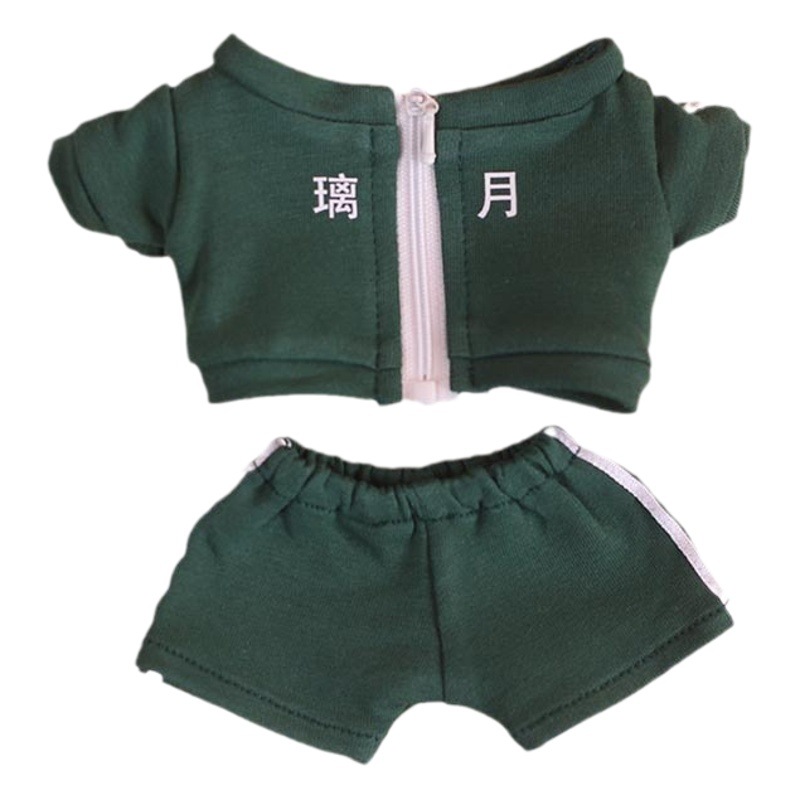 20cm muñeca ropa deportiva traje estrella mismo estilo escuela uniforme ropa deportiva algodón bebé muñeca ropa de muñeca