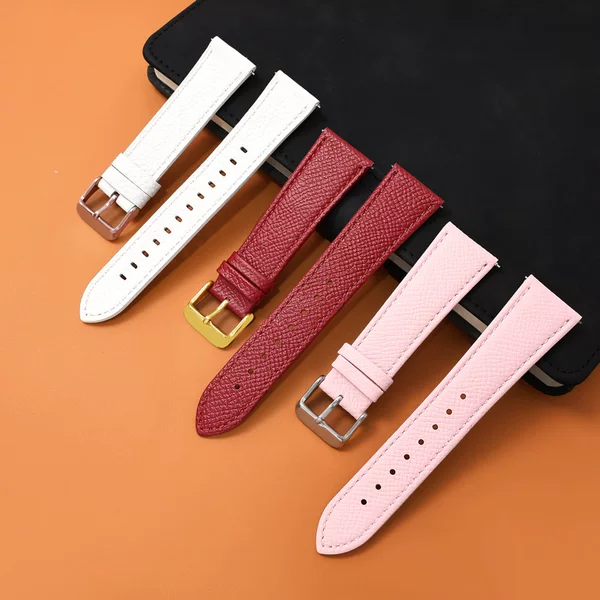 Factory wholesale first layer calfskin leather strap palm print pin buckle men's and women's strap accessories a generation