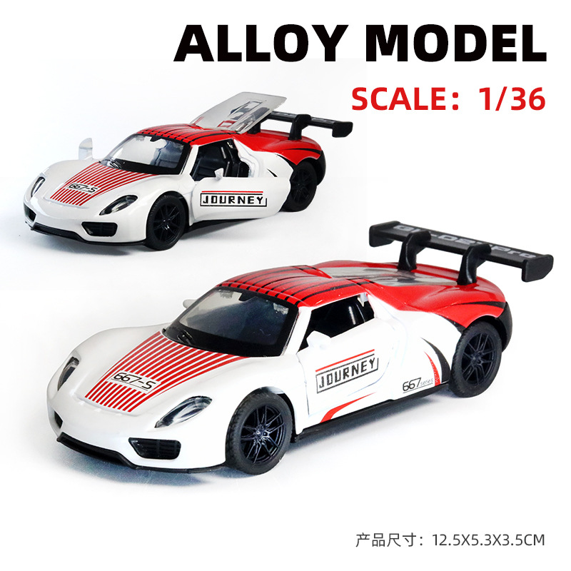 Juguetes de aleación de alta calidad para niños versión de pista modelo de coche deportivo 1: 36 bolsa de coche de puerta abierta