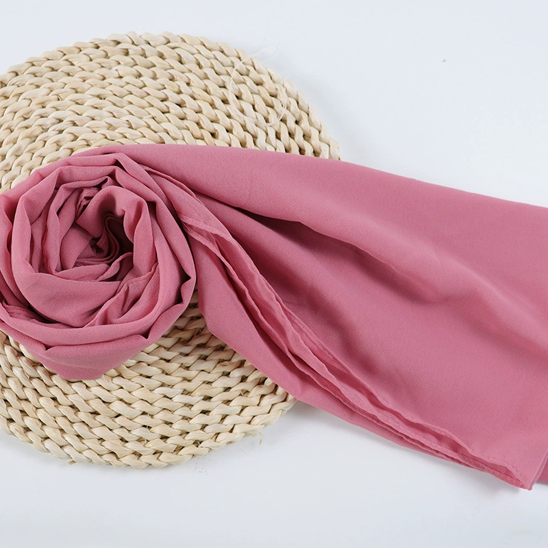 Шифоновый шарф (JJ SCARF) женский 70×180 см, 75D легкий длинный шарф с жемчужной фактурой