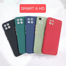 适用INFINIX型号SMART 6 HD高品质1.5MM精孔彩色按键细磨砂手机壳
