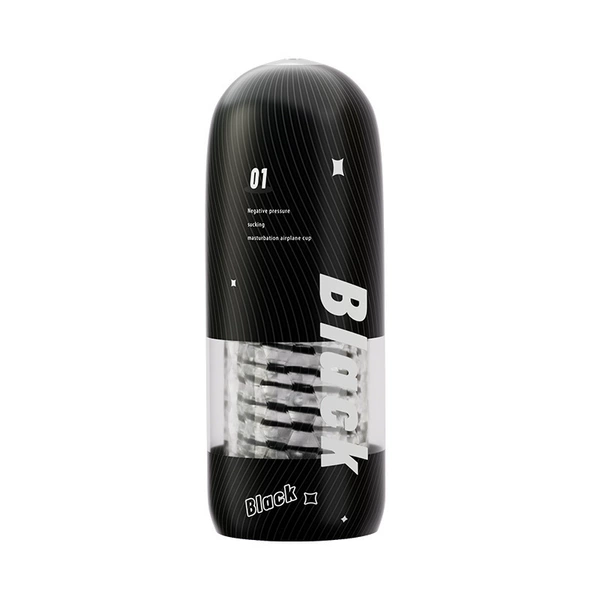 Spiral Manual Aircraft Cup - Black