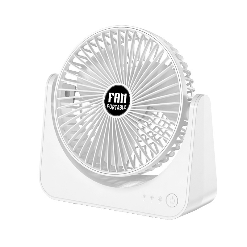 Ventilador de escritorio recargable de 6 pulgadas ventilador de escritorio de oficina pequeño ventilador de escritorio ajustable dormitorio de estudiantes