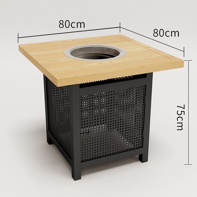 ★ ☆ Mesa cuadrada de olla caliente 80 * 80 * 75 ★ ☆