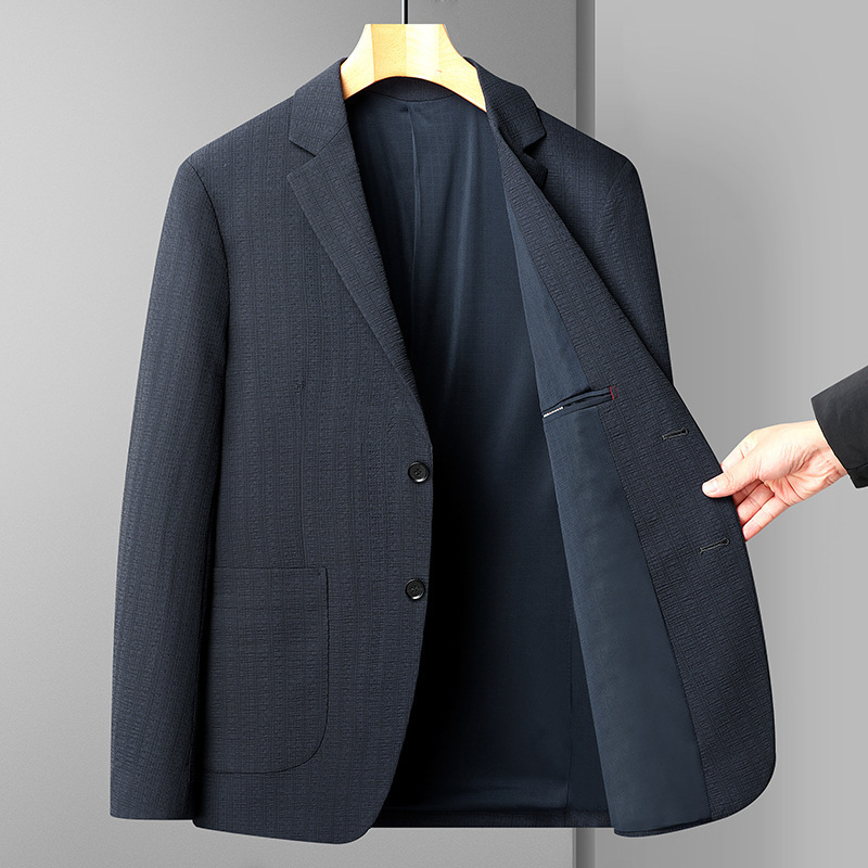 Men's Suits 2025 Autum New Men's Suits Middle-Aged Business Casual Simple Versatile Wide and Stylish Suit Jackets