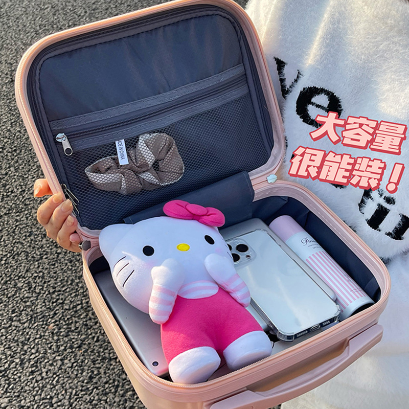 14 pulgadas maleta bolsa de viaje bolsa de gran capacidad estudiante de alto aspecto nuevo lindo maleta portátil ins