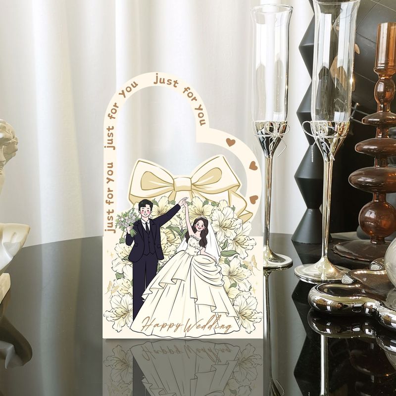 ネット赤手描きイラスト漫画手提げケースかわいい結婚喜糖箱結婚式婚約領収書喜糖箱テーブル糖箱|undefined