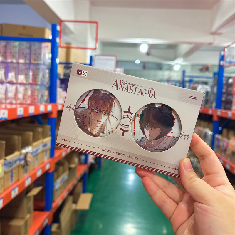 正版授权《代号Anastasia》猫兔徽章小卡套装动漫谷子二次元周边|undefined