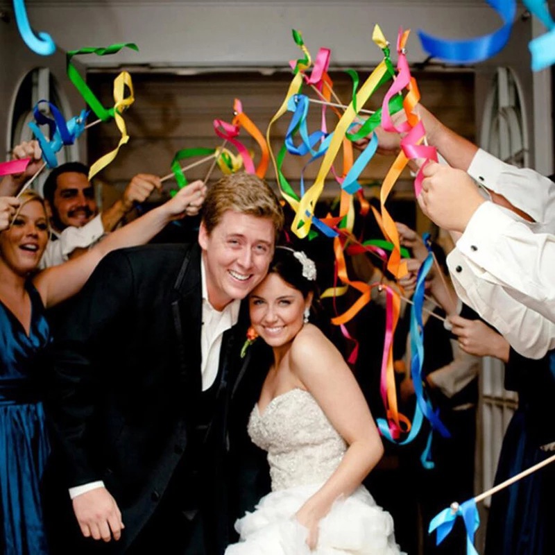 Transfronterizo 3 unidades de una boda de colores cinta de hadas palo mágico palo de guirnalda decoración césped partido accesorios de calentamiento