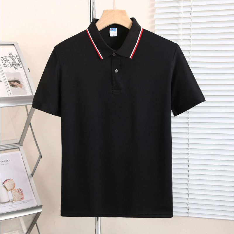 Camisas de polo de verano suave transpirable rápida impresión de logo bordado solapa camisa cultural herramientas empresariales