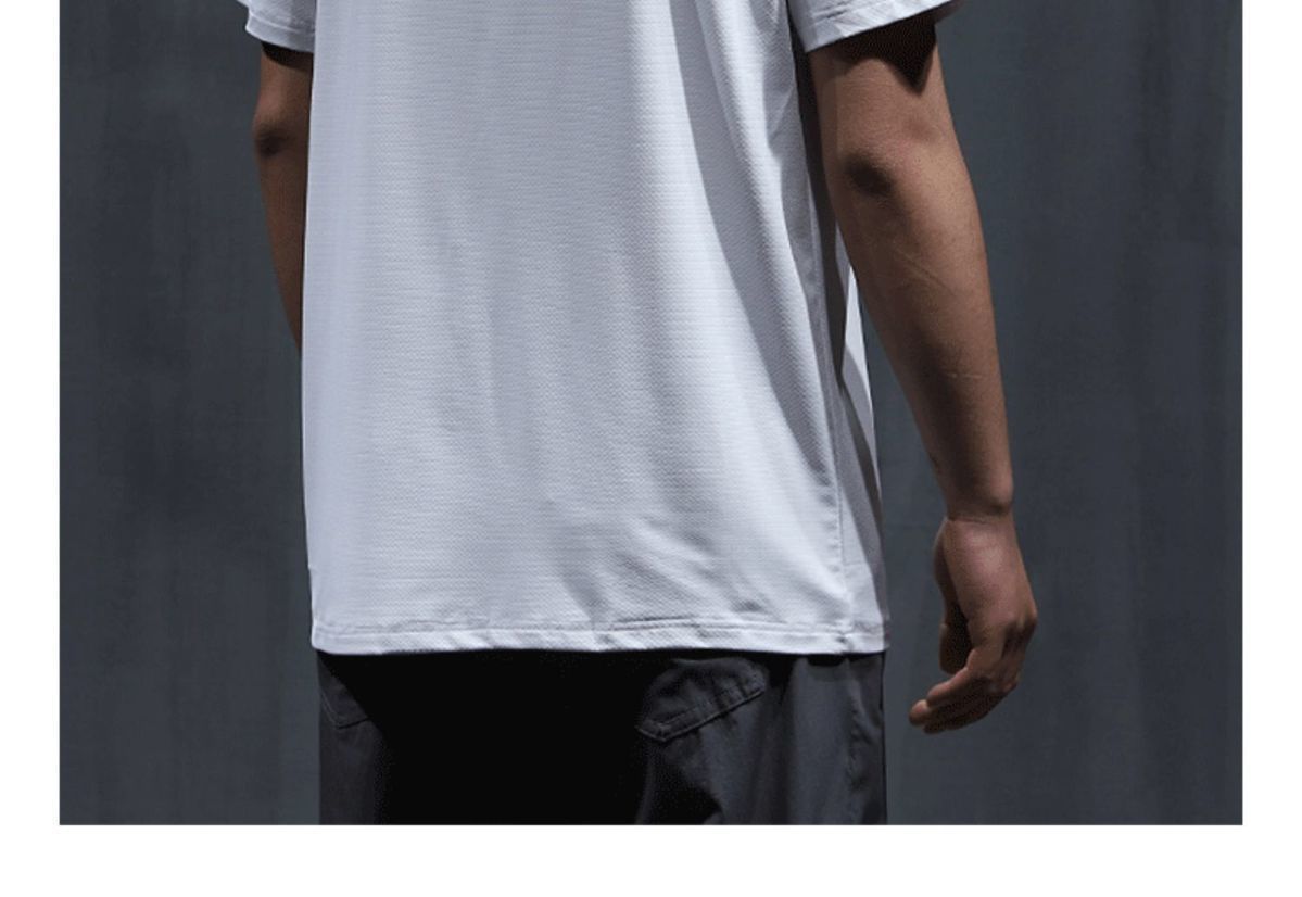 Men's Solid Color Simple Style Round Neck Short Sleeve Loose Men's T-shirt display picture 2