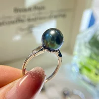 Кольцо из серебра S925 с жемчугом, изысканное и элегантное, универсальное на каждый день 9-10