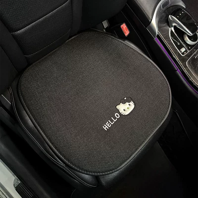 Seat cushion, seat cover – breathable non-slip cartoon hellokitty car - black-and-white-square-mat