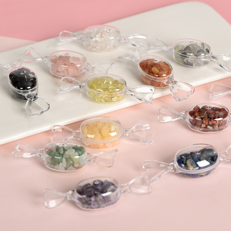 Manufacturer Wholesale Natural Crystal Semi-Precious Stone Candy Raw Stone Ornaments Desktop Decoration Gifts Cross-Border Hot-Selling Crafts