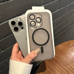 适用iPhone17冰雾磁吸手机壳超薄苹果16PROMAX全包防摔15保护套14