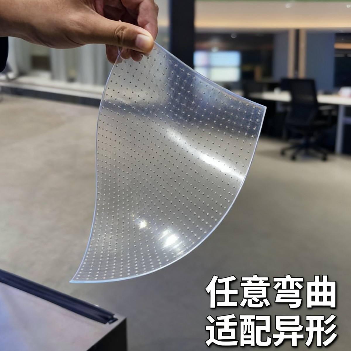 Pantalla LED de Película Cristalina de Vidrio, Transparente, Flexible, A Todo Color, Autoadhesiva, para Interior