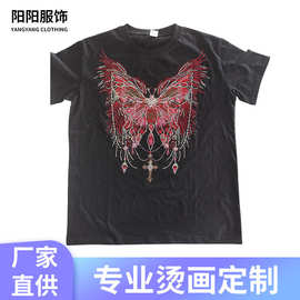 厂家直销精致蝴蝶烫钻烫图加工 潮牌服饰箱包来图diy加工跨境专供