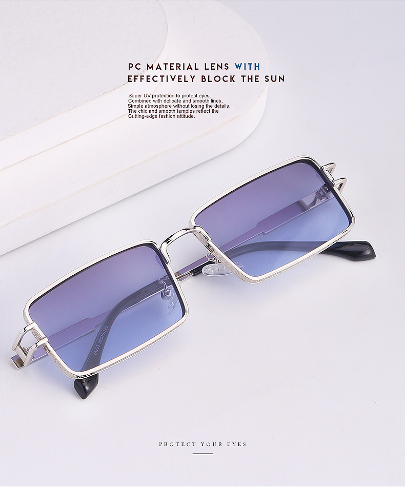 Fashion Small Box Four-leaf Clover Pattern Personality Sunglasses Wholesale display picture 18