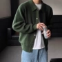 春秋翻领男士宽松毛衫