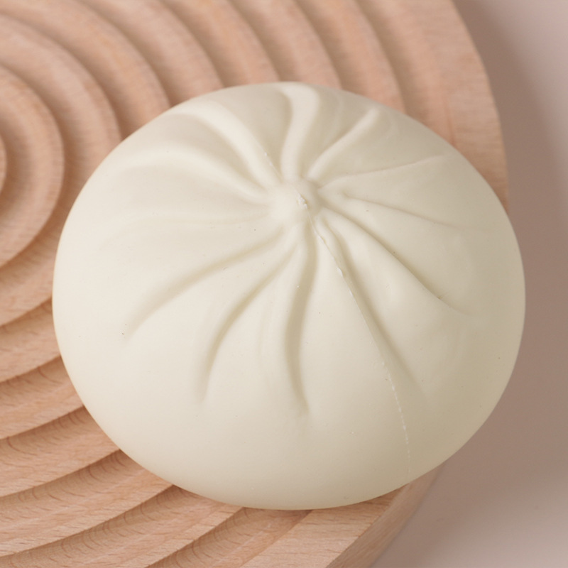 Juguete de peluche grande para aliviar el estrés, aprieta y desahoga, juguete de broma de TPR de rebote lento tipo xiaolongbao, juguete simulado para apretar.