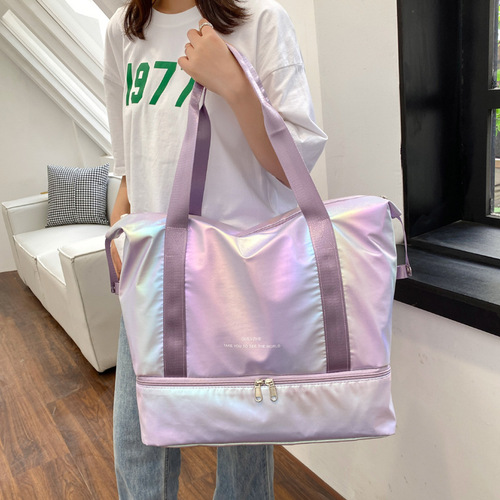 Travel bag women's large capacity portable lightweight waterproof internet celebrity luggage bag short-distance travel maternity bag storage bag