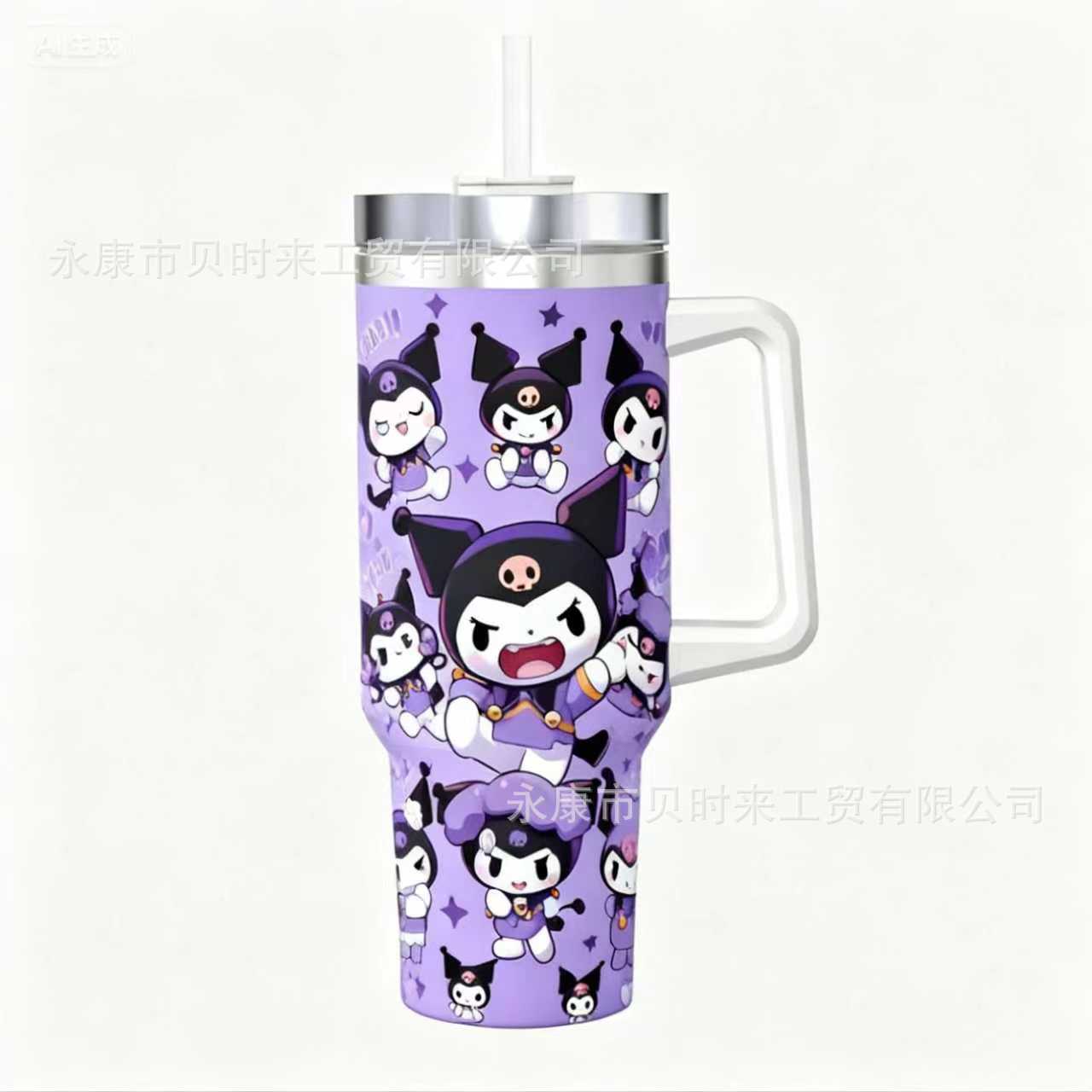 Transfronterizo Amazon 40oz Sanrio dibujos animados KT gato serie termo taza de hielo taza de café portátil con mango