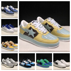 莆田クロスボーダー BAPEGOOSE ASK8 迷彩スエードストリートトレンドバイブカップルシューズ 2023 秋