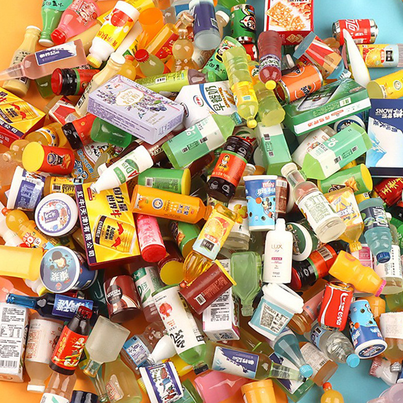 仿真便利店 diy树脂配件酒瓶手机壳钥匙扣发夹装饰微景观摆件材料