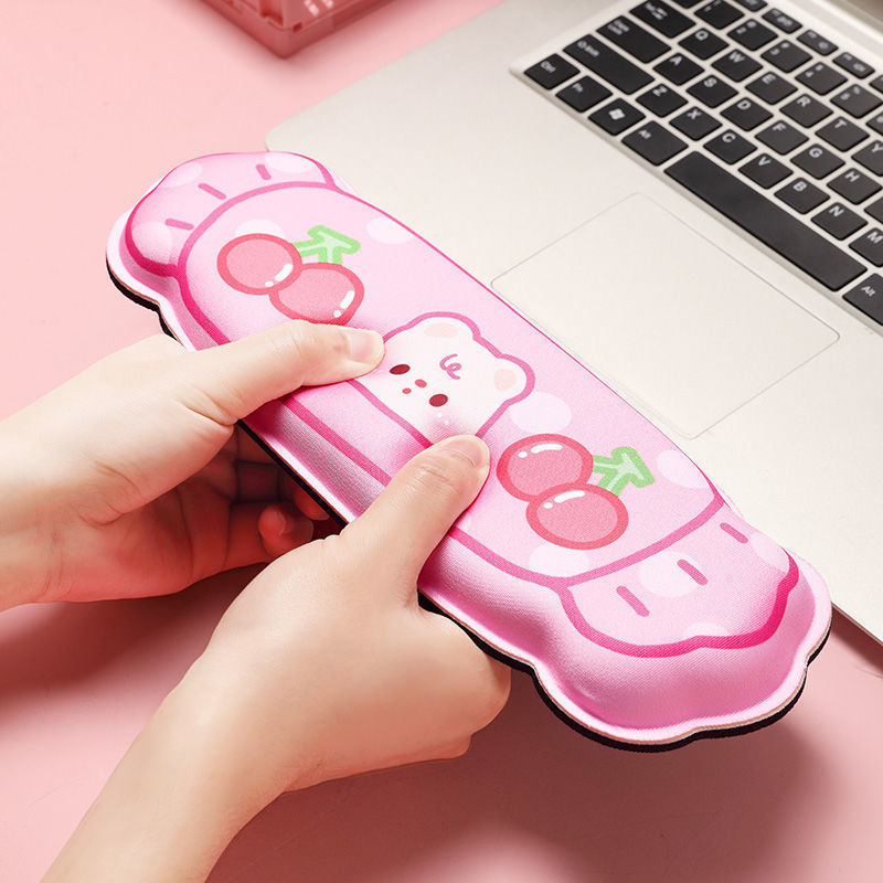 Nuevo ins lindo cartón de dibujos animados oso muñeca almohadilla de ratón para hombres y mujeres de oficina almohadilla de ratón para computadora soporte de teclado suave