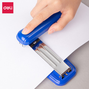 Deli 0828 Stapler No. 12 Stapler Rotating Middle Stitching Stapler Student Office Stapler