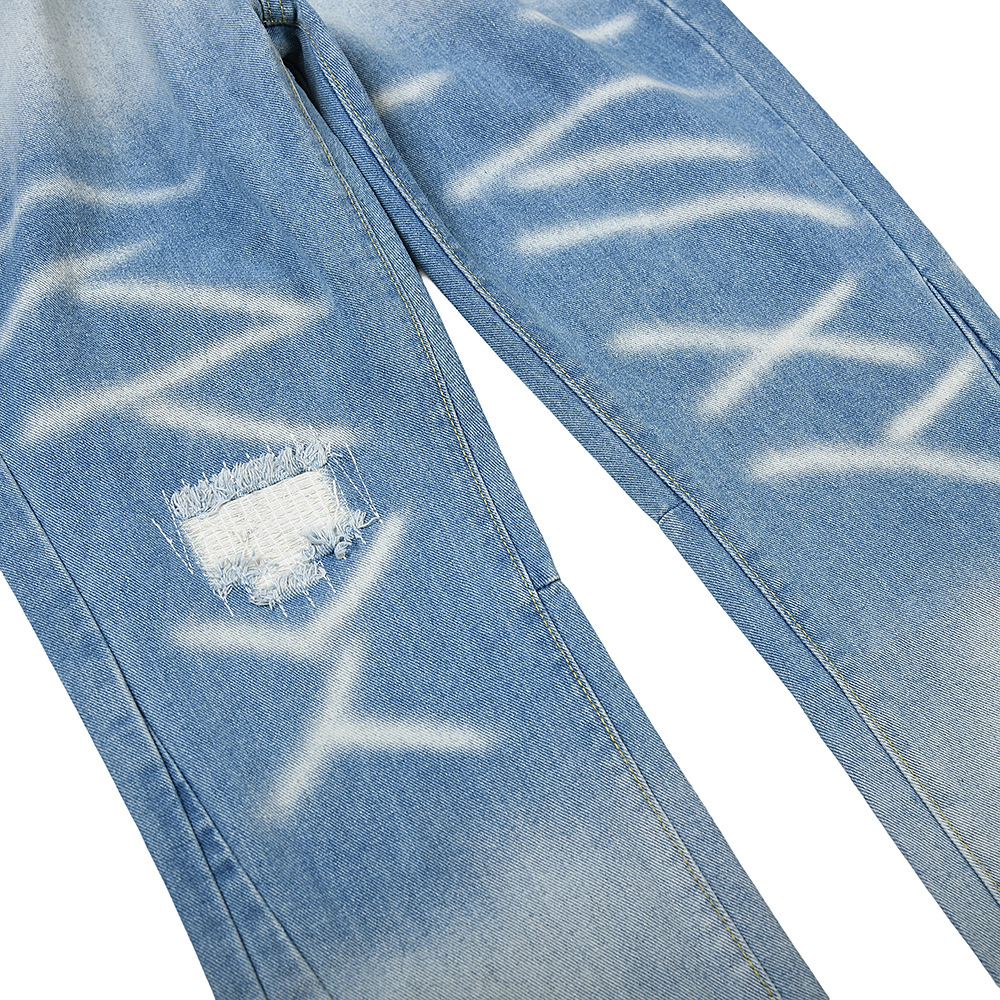 New Product: Wholesale On - Washed Distressed Casual Jeans Men And Women, Available For Dropshipping_mkmklike.com