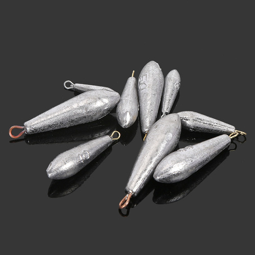 Manufacturer wholesale willow leaf lead pendant, enough gram swivel 20g pure electrolytic lead fishing lure, fast willow leaf lead pendant