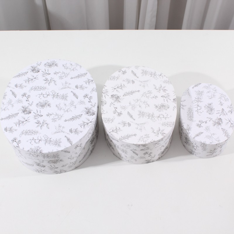 Caja de Regalo Ovalada Estilo Francés para el Día de Año Nuevo y el Festival de Primavera, Caja de Regalo Creativa, Caja de Regalo para el Cumpleaños de un Mejor Amigo, Caja de Embalaje para Repostería