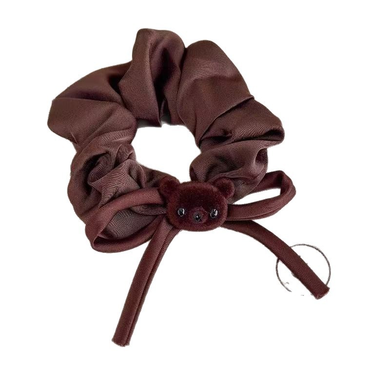Scrunchie con fiocco e orsetto per donna accessorio per capelli_voghion.com