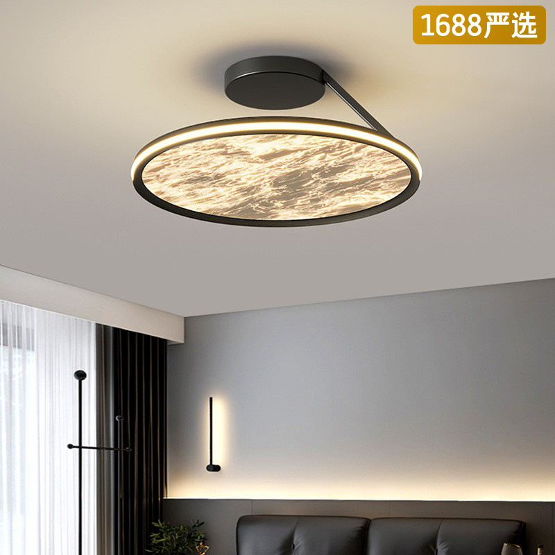 [Selección estricta] lámpara de techo italiana minimalista lujosa ligera de alto nivel de espectro completo protección de ojos redonda nubes alumbrado de estudio