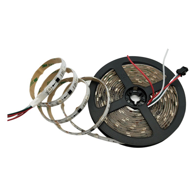 5050RGB luz de fantasía con luz de agua de carreras de caballos 24V60 luz a todo color tira de Madrix WS2811 punto de interrupción continuación