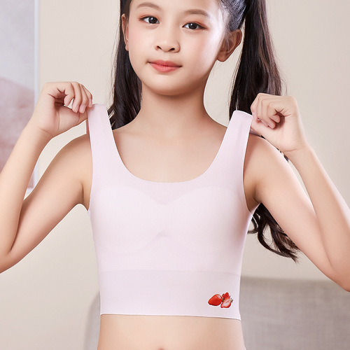 Underwear for teenage girls, middle school students, young girls, middle school students, cute girl's underwear, small bust, development period bra