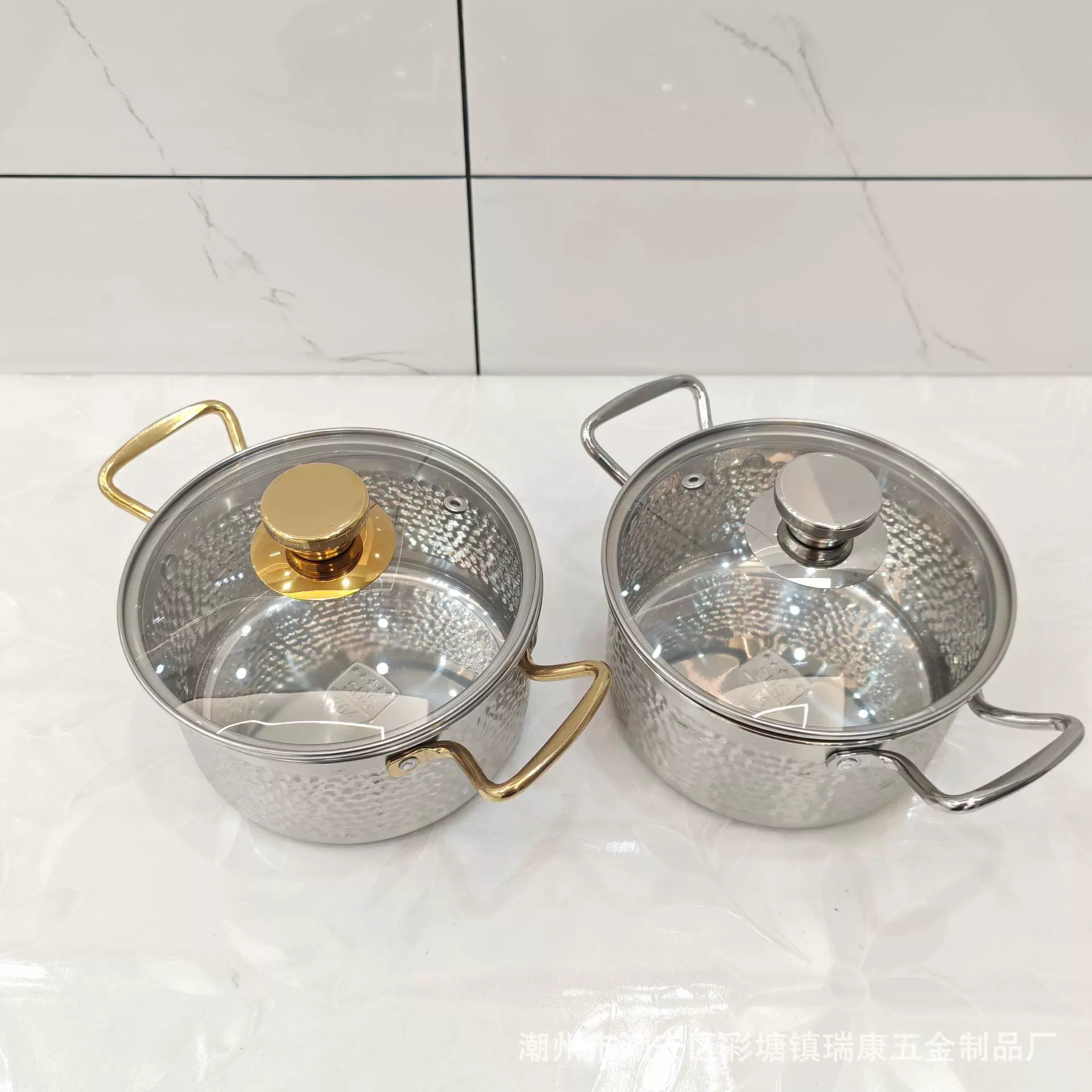 304不锈钢商用单人小火锅 一人一锅电磁炉煤气酒精炉通用锤纹酒店