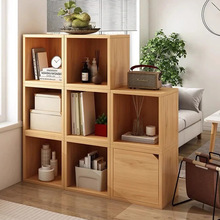 柜子储物柜客厅隔断收纳柜自由组合柜带柜门沙发旁置物架落地书架